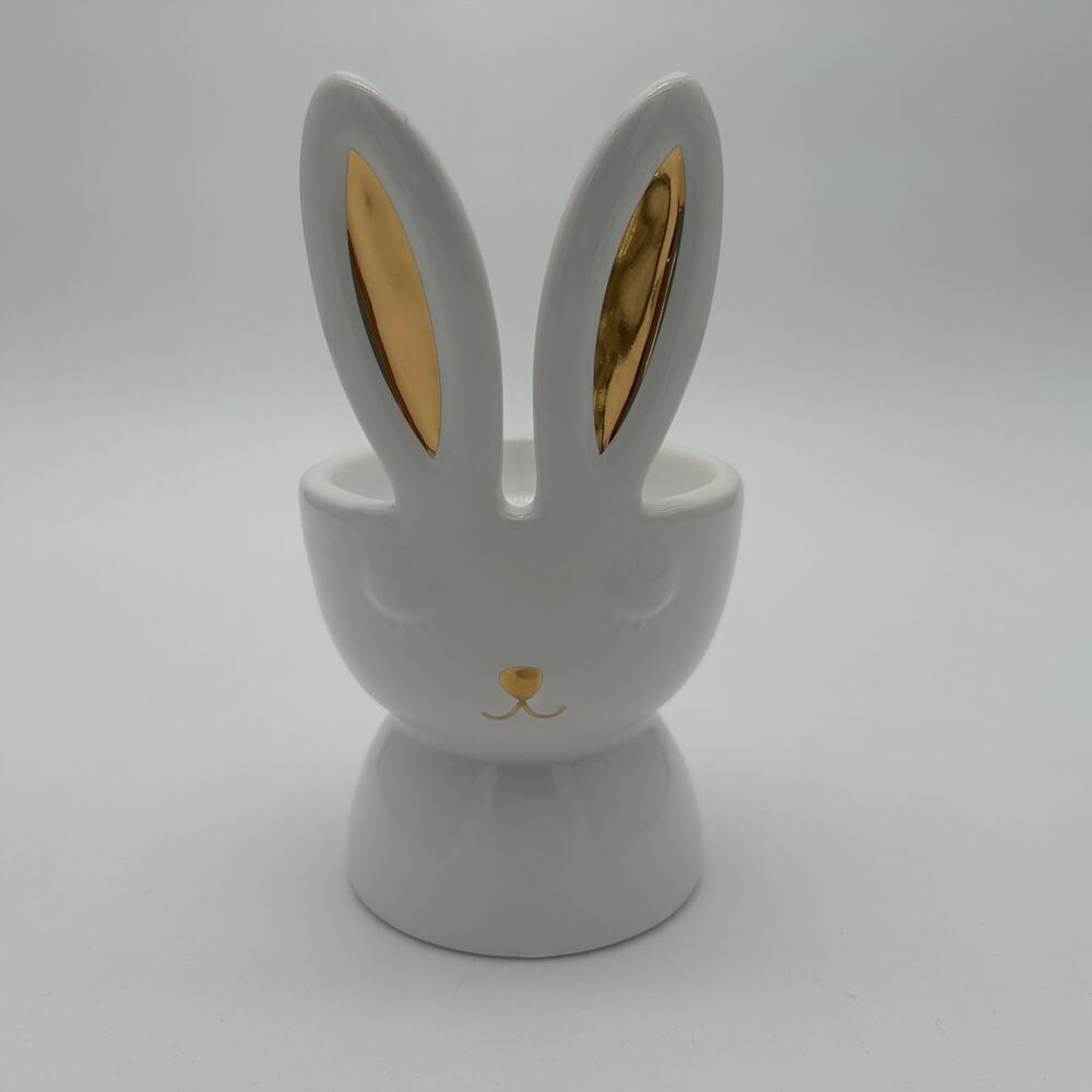 Bath & Body Works Bunny with Gold Ears Pedestal Single Wick Candle Holder
